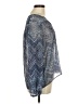 Lumiere 100% Polyester Silver Long Sleeve Blouse Size M - photo 4