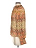 MNG 100% Polyester Paisley Orange Long Sleeve Blouse Size 2 - photo 5