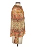 MNG 100% Polyester Paisley Orange Long Sleeve Blouse Size 2 - photo 4