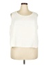 Diana Marco Ivory Sleeveless Blouse Size 24 - photo 1