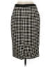 Boden 100% Cotton Houndstooth Black Formal Skirt Size 4 - photo 2