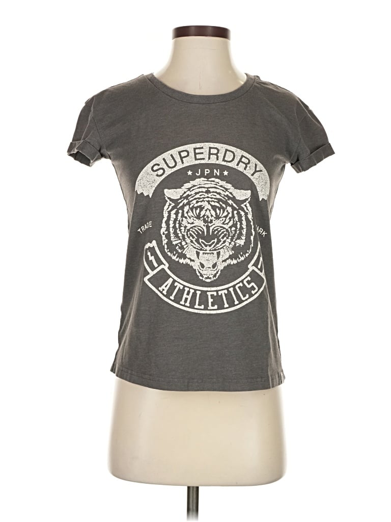 Pre-owned Superdry Short Sleeve T-shirt In Gray