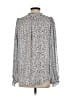 Maison d' Amelie Animal Print Silver Long Sleeve Blouse Size S - photo 2