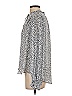 Maison d' Amelie Animal Print Silver Long Sleeve Blouse Size S - photo 5