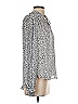 Maison d' Amelie Animal Print Silver Long Sleeve Blouse Size S - photo 4