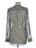 Kut from the Kloth 100% Polyester Silver Long Sleeve Blouse Size M - photo 2