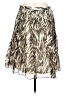 Talbots Animal Print Silver Casual Skirt Size 12 - photo 2
