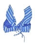 Raisins Stripes Blue Swimsuit Top Size M - photo 2