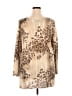 Hampshire Studio 100% Acrylic Animal Print Tan Poncho Size 2X - photo 2