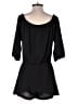 Abbeline 100% Polyester Solid Black Romper Size XS - photo 2