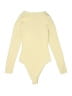 Happily Grey 100% Polyester Yellow Bodysuit Size S - photo 2
