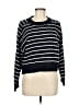 T Tahari Stripes Black Pullover Sweater Size M - photo 1