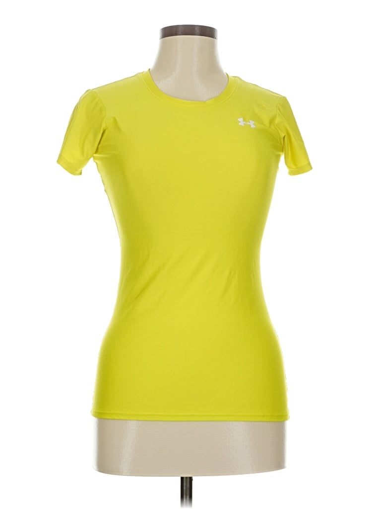 Pre-owned Under Armour Active T-shirt In Yellow
