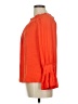 Ungaro 100% Polyester Orange 3/4 Sleeve Blouse Size M - photo 5