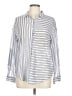 Assorted Brands 100% Cotton Stripes Silver Blue Long Sleeve Button-Down Shirt Size L - photo 1