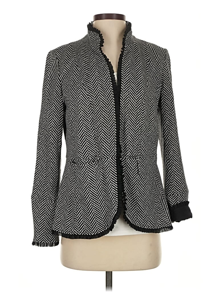 Pre-owned Chico's Blazer Jacket In Gray
