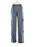 New Directions Print Blue Casual Pants Size L - photo 1
