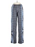 New Directions Print Blue Casual Pants Size L - photo 2
