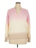Lou & Grey 100% Cotton Tie-dye Pink Pullover Sweater Size XL - photo 1
