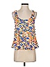 Millau 100% Polyester Orange Sleeveless Blouse Size S - photo 1