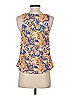 Millau 100% Polyester Orange Sleeveless Blouse Size S - photo 2