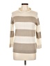 Paper Crown Stripes Tan Pullover Sweater Size M - photo 1