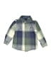 Nautica 100% Cotton Plaid Green Long Sleeve Button-Down Shirt 12-18 MO / 18 MO - photo 1