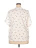 Sweet Rain 100% Polyester Print Ivory Short Sleeve Blouse Size 2X - photo 2