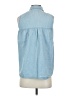 Madewell Blue Sleeveless Button-Down Shirt Size XXS - photo 2