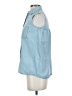 Madewell Blue Sleeveless Button-Down Shirt Size XXS - photo 5