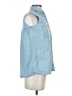 Madewell Blue Sleeveless Button-Down Shirt Size XXS - photo 4