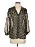 CAbi 100% Polyester Gray 3/4 Sleeve Blouse Size S - photo 1