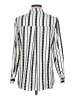 Unbranded Stripes White Long Sleeve Blouse Size M - photo 2