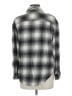 Love Notes Plaid Gray Long Sleeve Button-Down Shirt Size L - photo 2