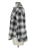 Love Notes Plaid Gray Long Sleeve Button-Down Shirt Size L - photo 5