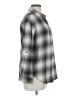 Love Notes Plaid Gray Long Sleeve Button-Down Shirt Size L - photo 4