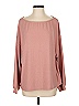 Lulus Pink Long Sleeve Blouse Size S - photo 1
