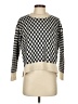 Madewell Checkered-gingham Ivory Blue Pullover Sweater Size XXS - photo 1