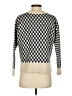 Madewell Checkered-gingham Ivory Blue Pullover Sweater Size XXS - photo 2