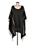ELOQUII Black Gray Poncho One size - photo 1