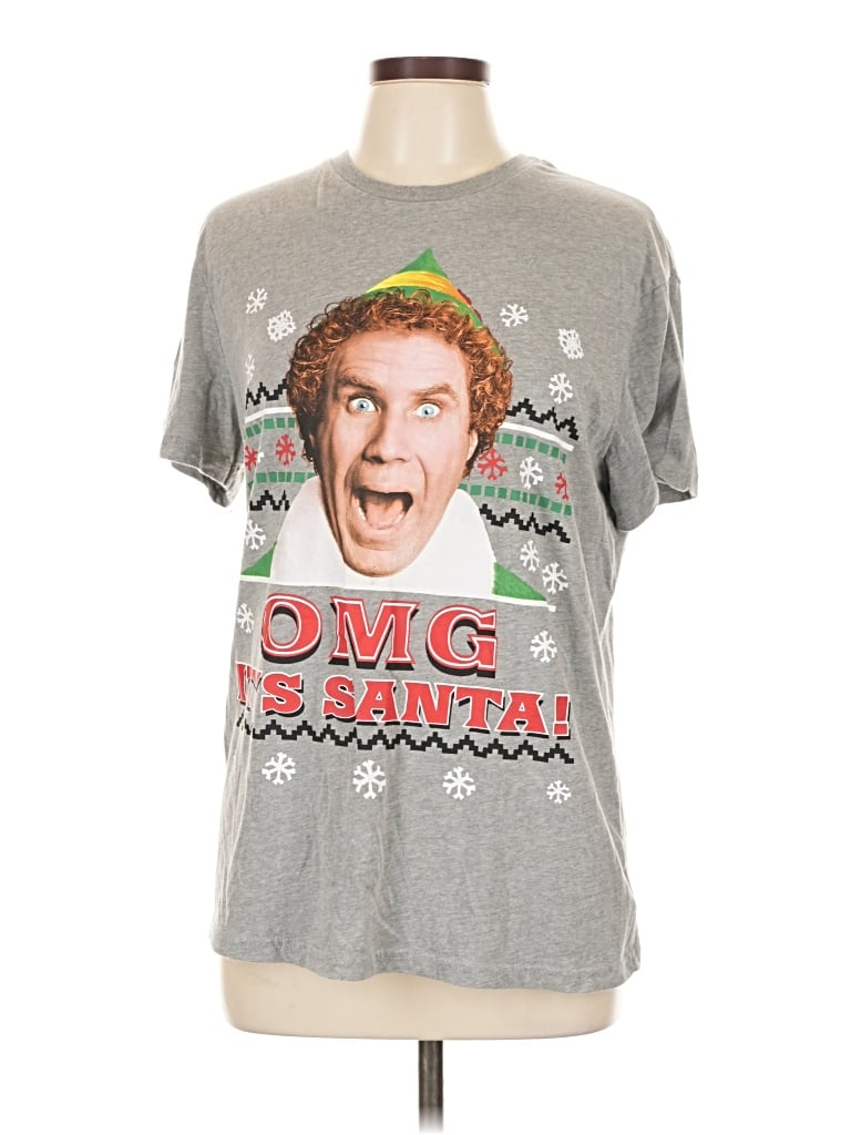 Pre-owned E.l.f. Short Sleeve T-shirt In Silver