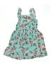 Beebay 100% Polyester Floral Teal Dress Size 7 - photo 1