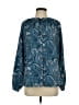 MICHAEL Michael Kors 100% Polyester Paisley Blue Long Sleeve Blouse Size S - photo 1