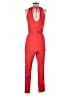 Marilyn Monroe 100% Rayon Solid Orange Red Jumpsuit Size L - photo 2
