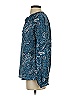 MICHAEL Michael Kors 100% Polyester Paisley Blue Long Sleeve Blouse Size S - photo 5