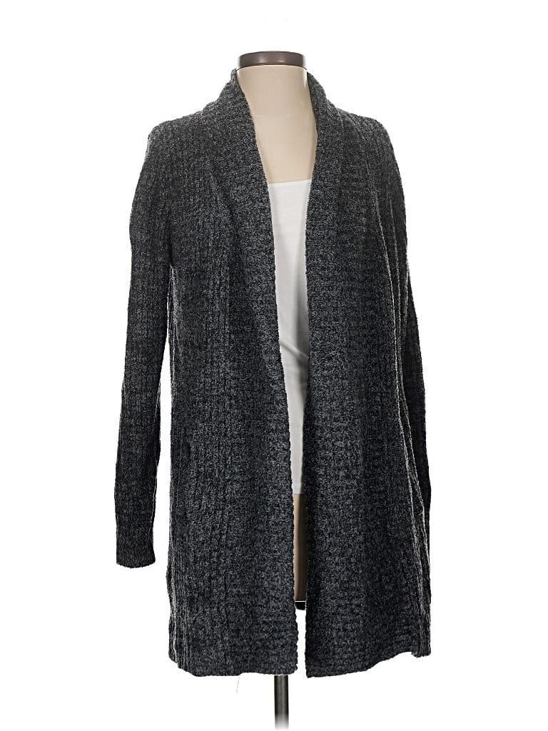 Pre-owned Barefoot Dreams Cardigan Sweater In Gray