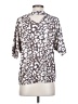 Clara Sun Woo Silver Short Sleeve Blouse Size XS - photo 2