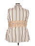 Suzanne Betro 100% Polyester Ivory Sleeveless Blouse Size 4X - photo 2