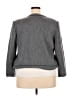 Leslie Fay Chevron-herringbone Gray Wool Blazer Size 20W - photo 2