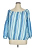Gap 100% Cotton Blue Long Sleeve Blouse Size XL - photo 1